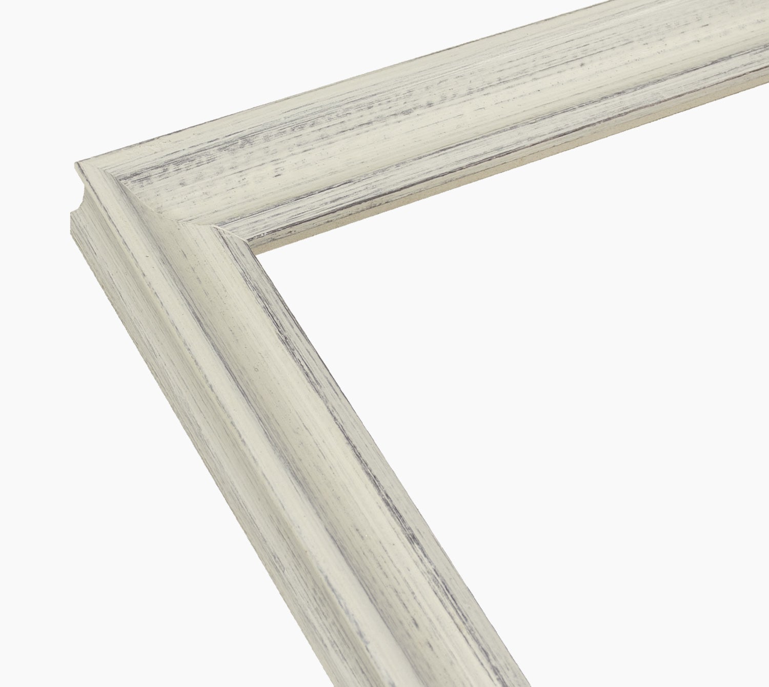 145.920 cornice in legno bianco fondo marrone con profilo misura 35x30 mm Lombarda cornici