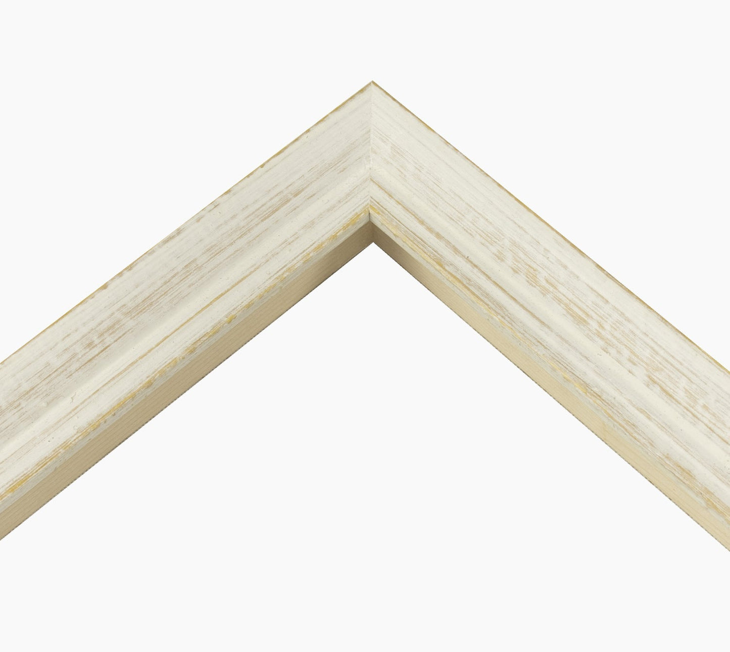 226.915 cadre en bois à fond ocre blanc mesure de profil 42x26 mm Lombarda cornici