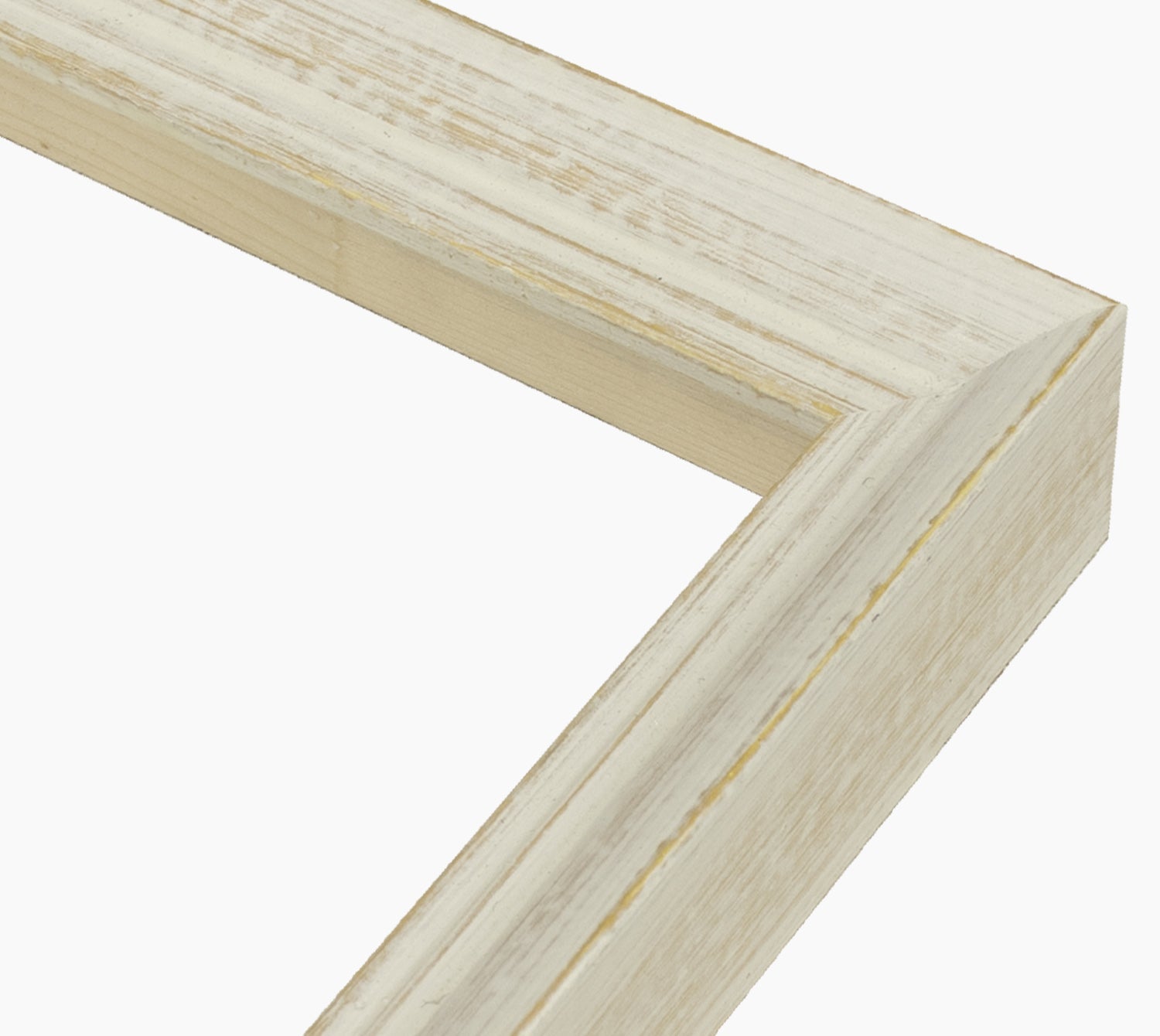 226.915 cadre en bois à fond ocre blanc mesure de profil 42x26 mm Lombarda cornici