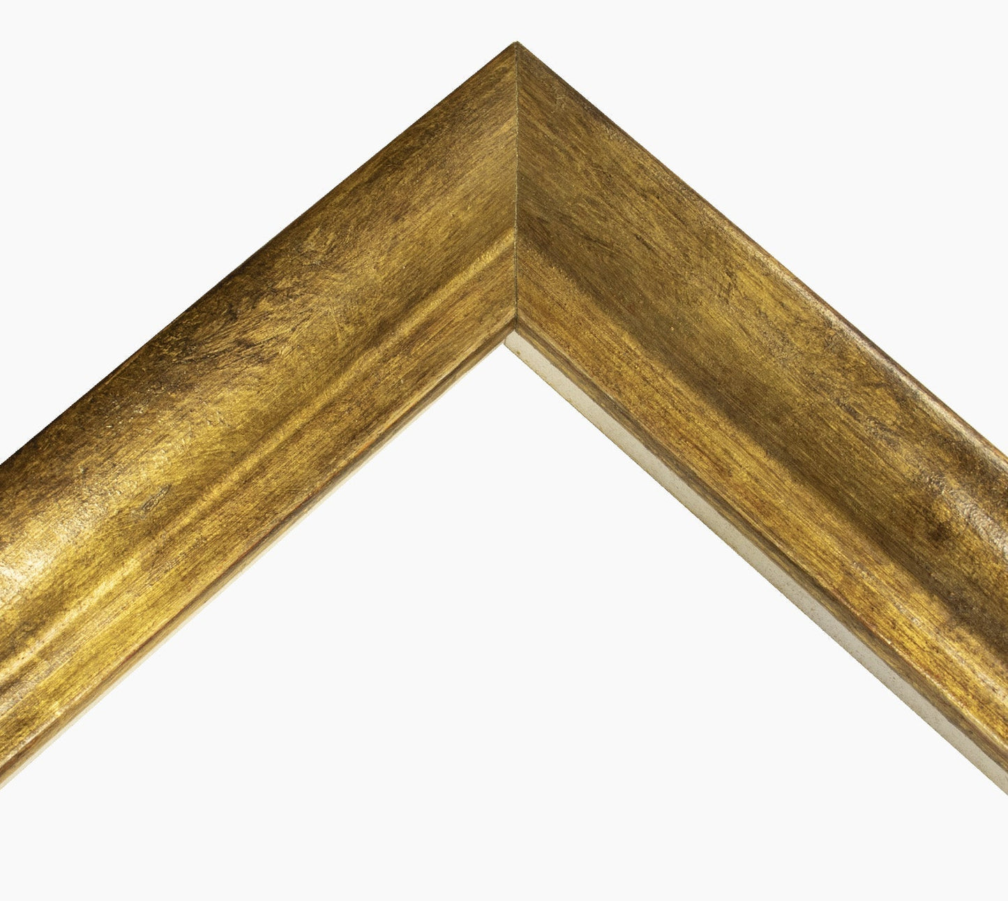 227.230 cadre en bois à la feuille d'or antique mesure de profil 45x45 mm Lombarda cornici