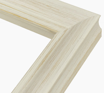 227.915 cadre en bois à fond ocre blanc mesure de profil 45x45 mm Lombarda cornici