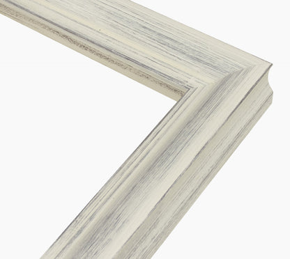 227.920 cadre en bois blanc avec fond marron mesure de profil 45x45 mm Lombarda cornici