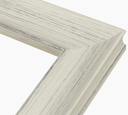 298.920 cadre en bois blanc avec fond marron mesure de profil 45x30 mm Lombarda cornici S.n.c.