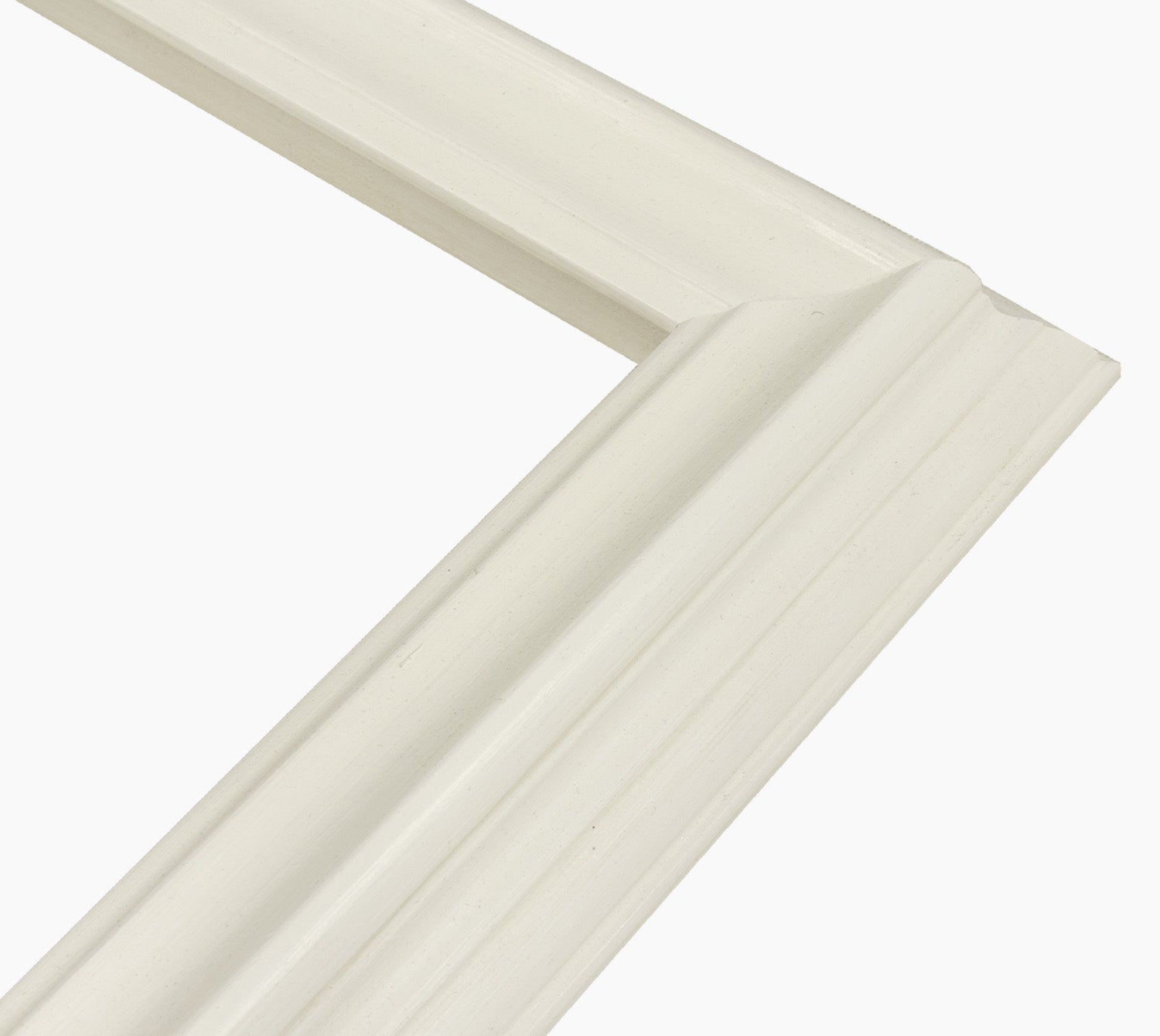 310.899 cadre en bois blanc avec de la cire mesure de profil 60x40 mm Lombarda cornici S.n.c.