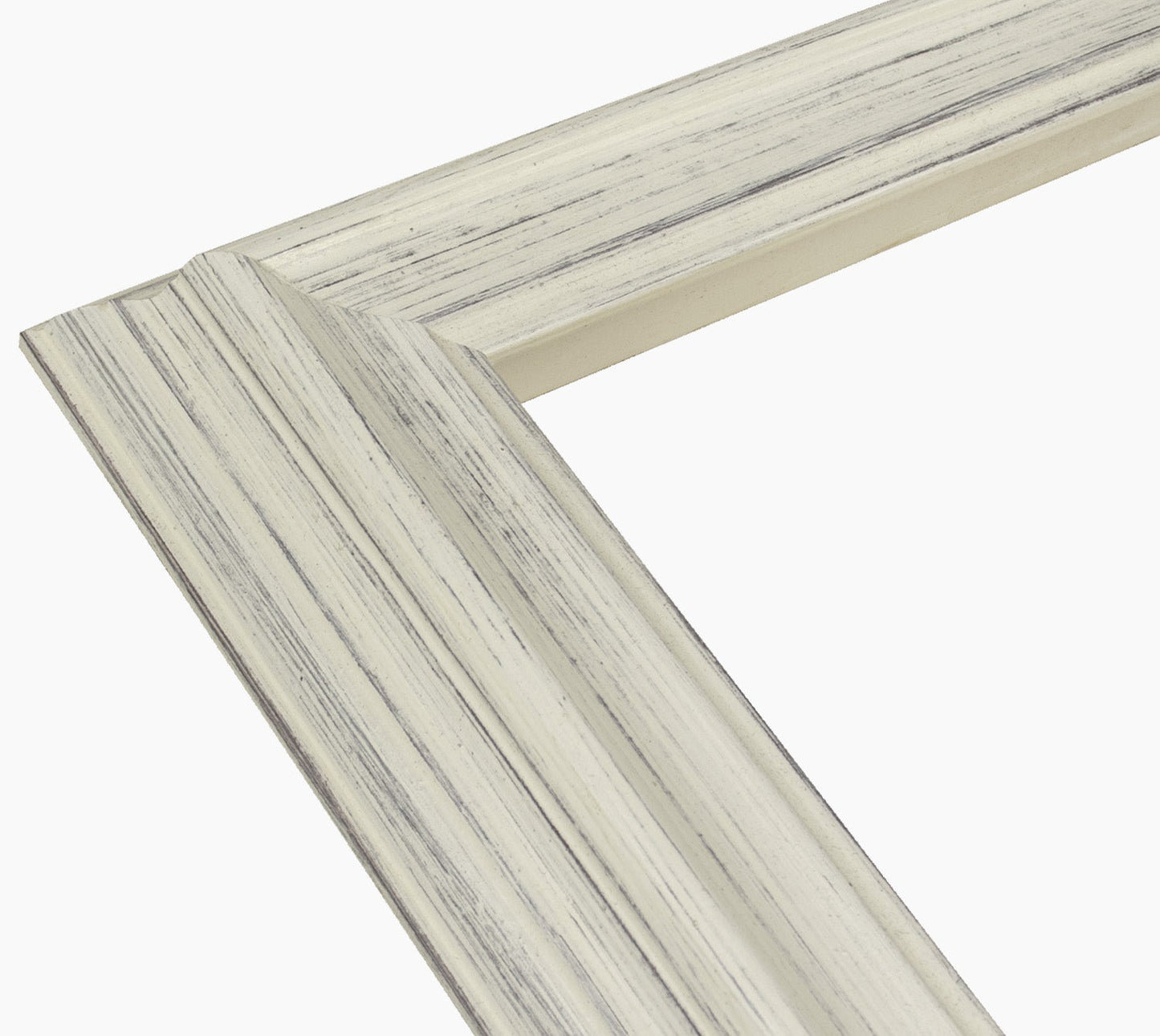 310.920 cadre en bois blanc avec fond marron mesure de profil 60x40 mm Lombarda cornici S.n.c.