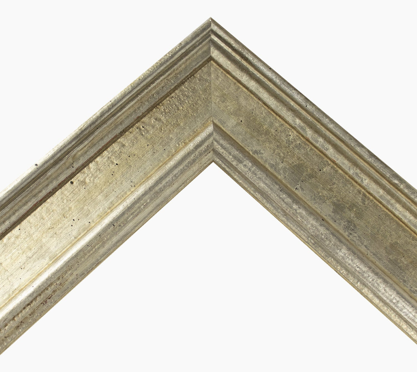 340.011 cadre en bois à la feuille d'argent mesure de profil 60x30 mm Lombarda cornici S.n.c.