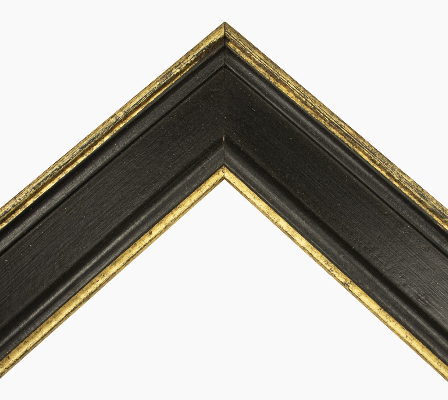 340.601 cadre en bois noir avec des fils d'or mesure de profil 60x30 mm Lombarda cornici S.n.c.