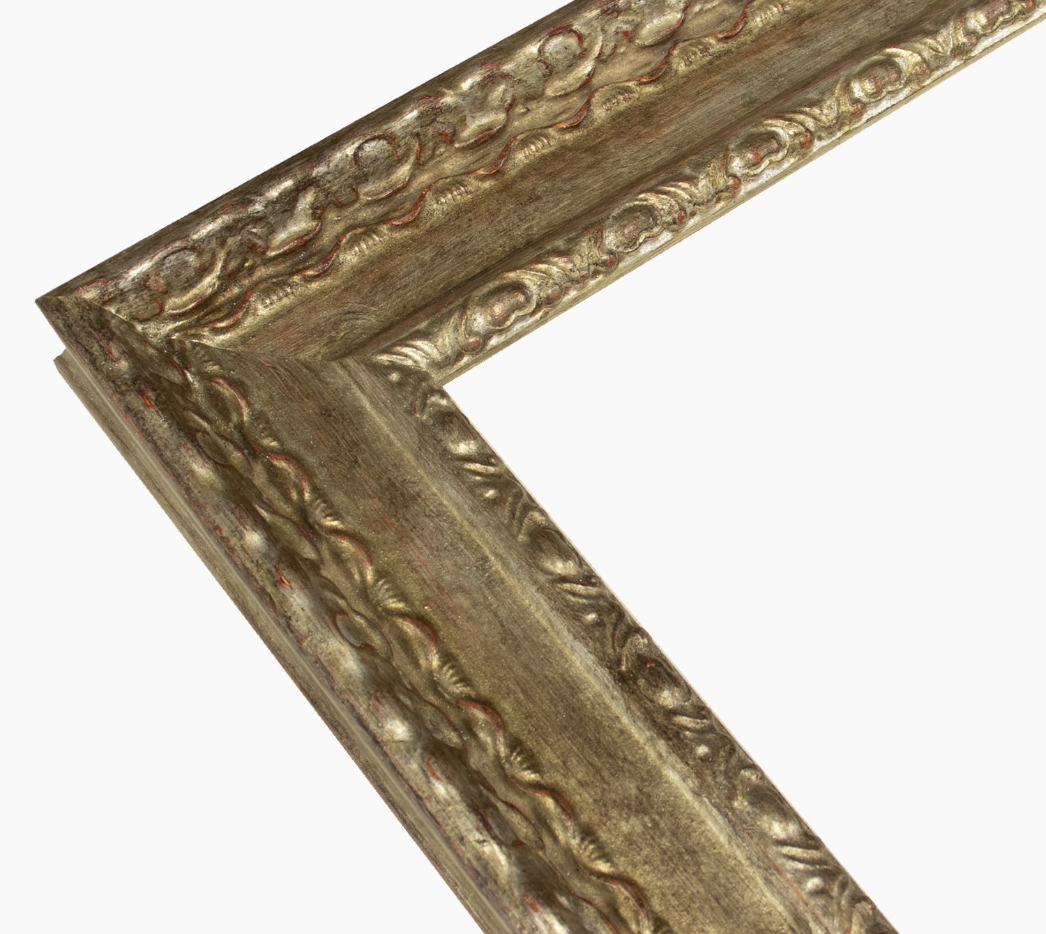 343.231 cadre en bois à la feuille d'argent antique mesure de profil 60x30 mm Lombarda cornici S.n.c.