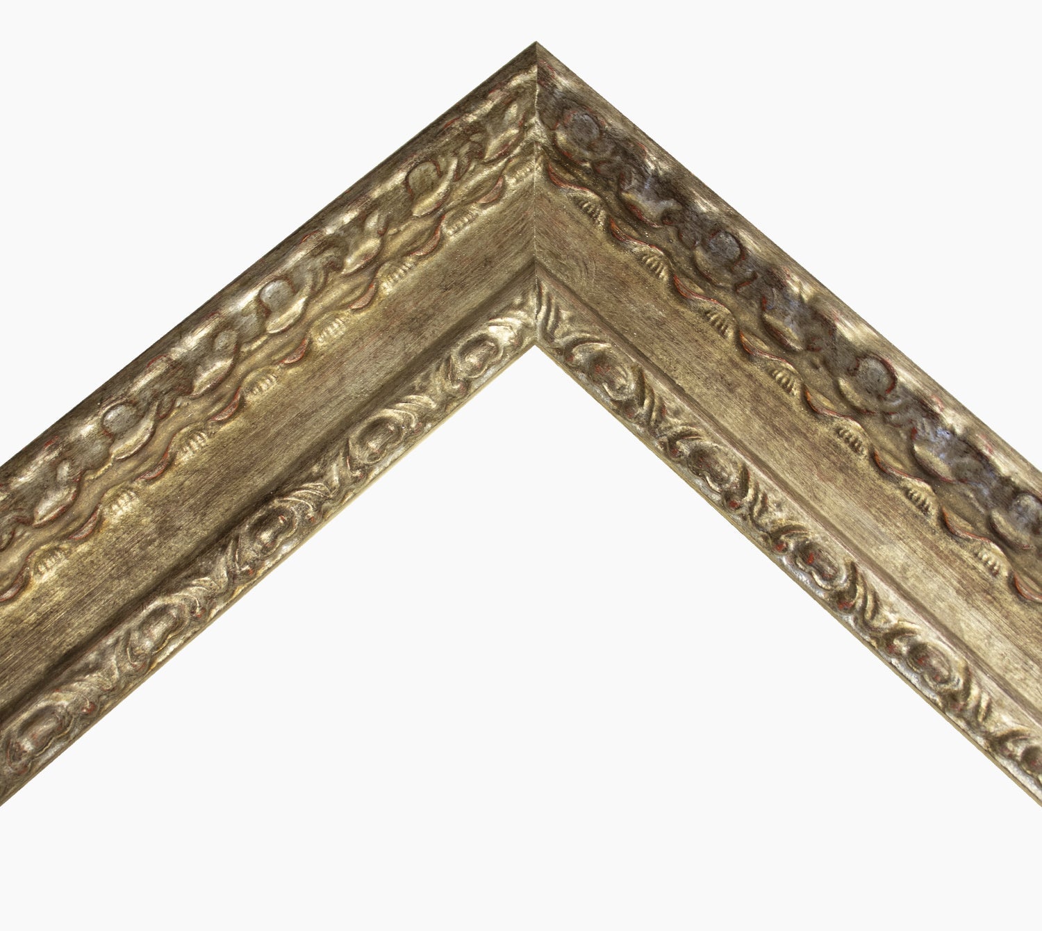 343.231 cadre en bois à la feuille d'argent antique mesure de profil 60x30 mm Lombarda cornici S.n.c.