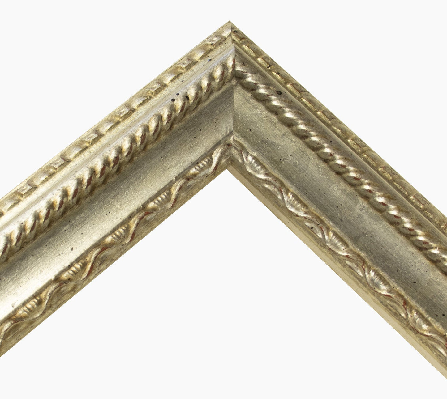 410.011 cadre en bois à la feuille d'argent mesure de profil 60x40 mm Lombarda cornici S.n.c.