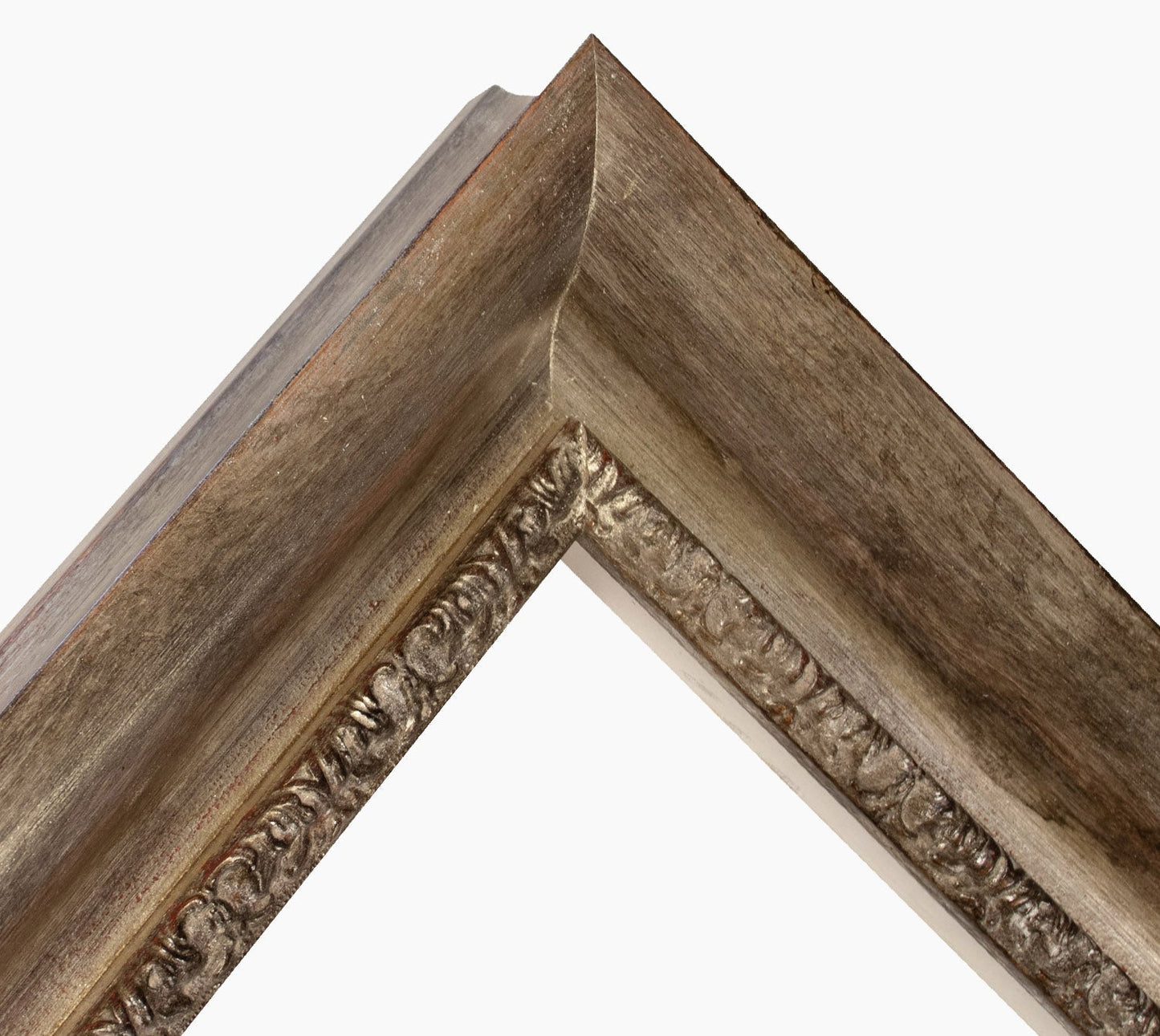 430.231 cadre en bois à la feuille d'argent antique mesure de profil 65x55 mm Lombarda cornici S.n.c.