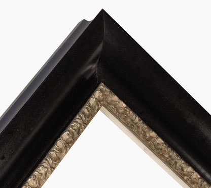 430.602 cadre en bois noir avec fil argent mesure de profil 65x55 mm Lombarda cornici S.n.c.