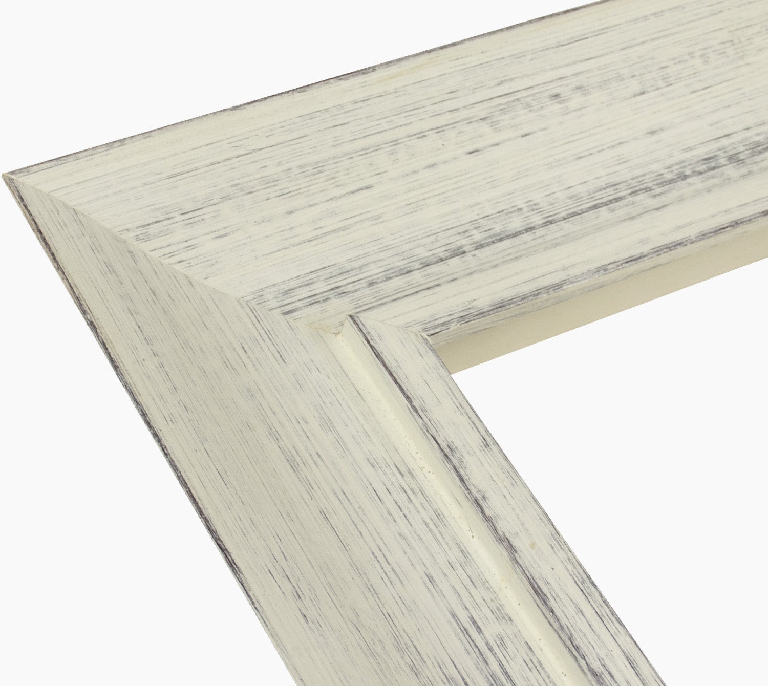 448.920 cadre en bois blanc avec fond marron mesure de profil 80x45 mm Lombarda cornici S.n.c.