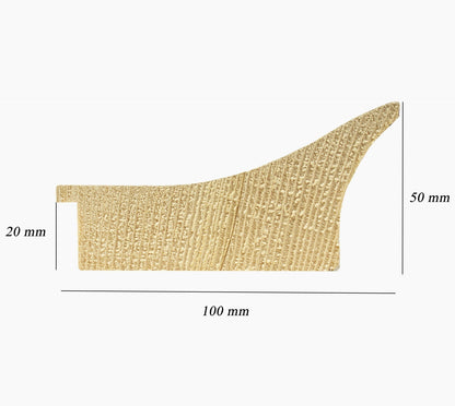 449.453 cadre en bois papier de sucre avec argent mesure de profil 100x50 mm Lombarda cornici S.n.c.