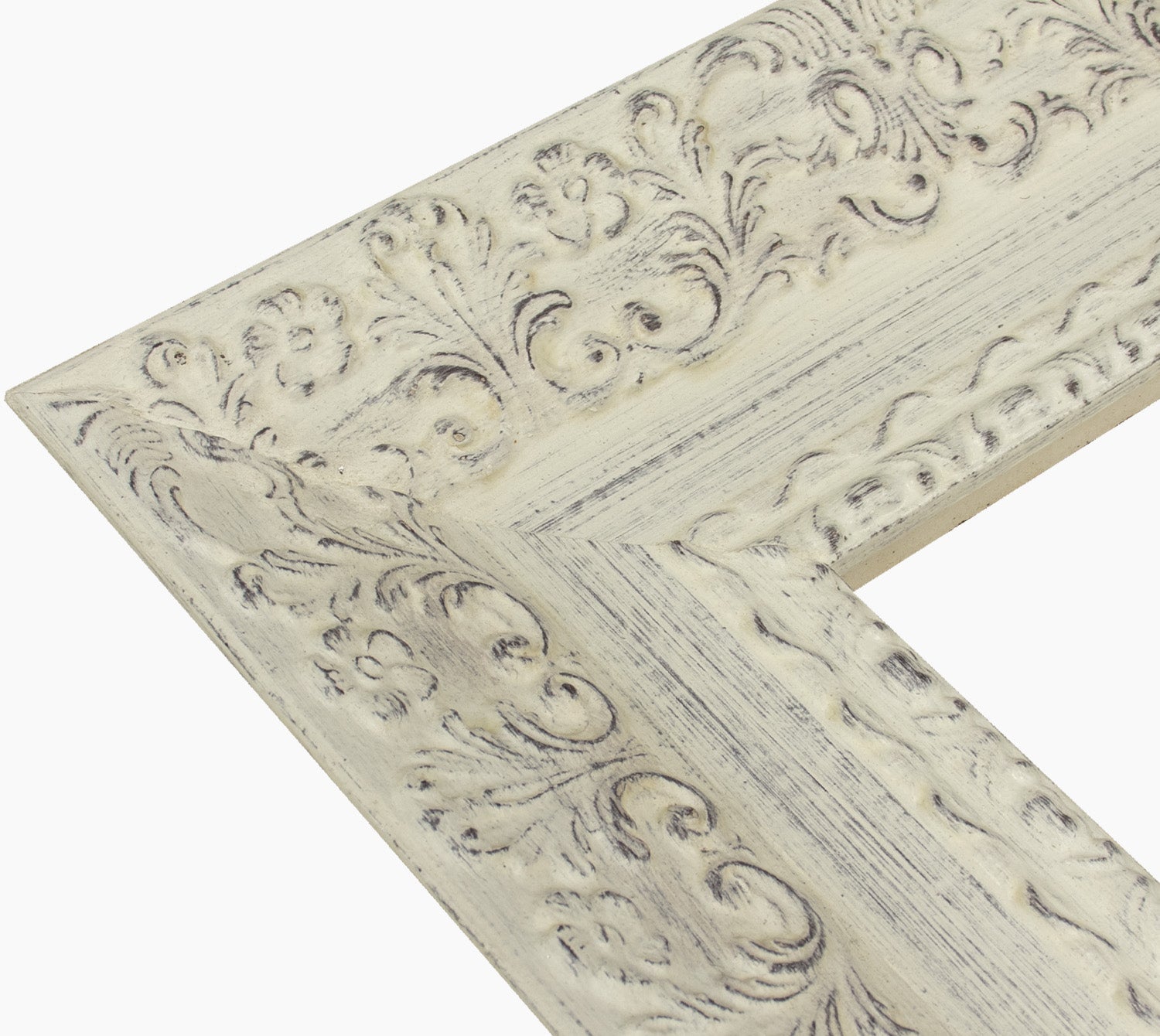 4900.920 cornice in legno bianco fondo marrone misure profilo 100x50 mm