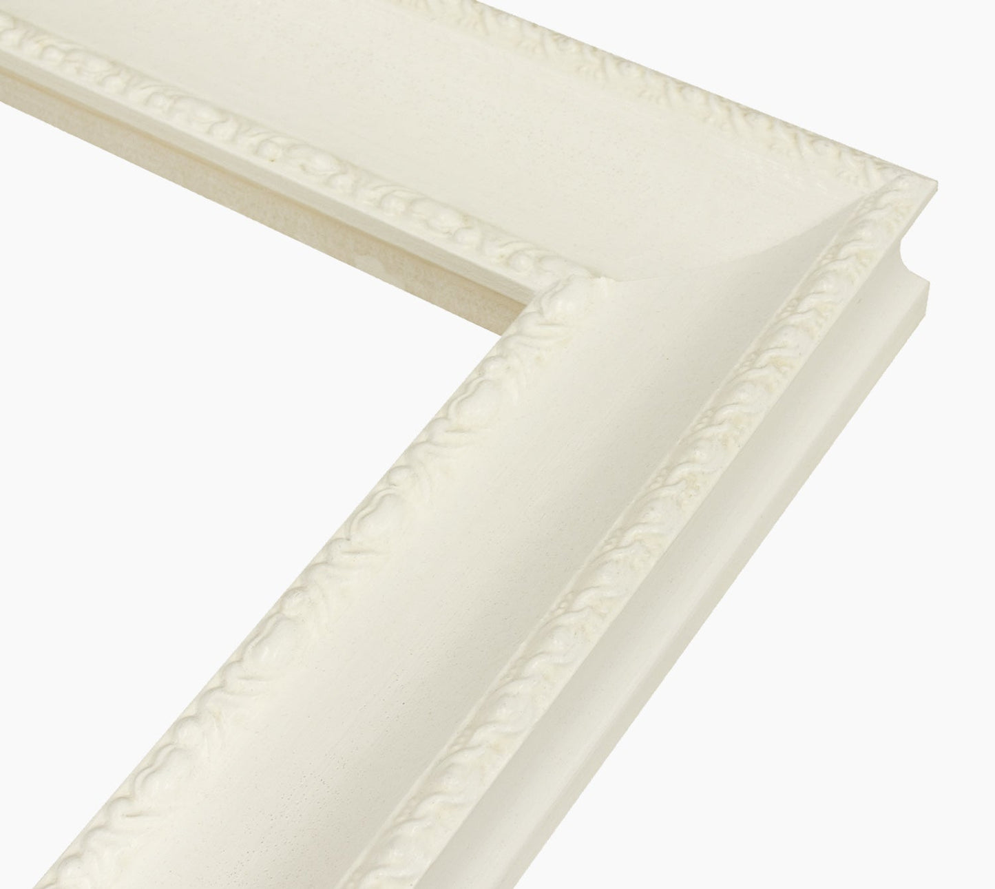 620.899 cadre en bois blanc avec de la cire mesure de profil 65x48 mm Lombarda cornici S.n.c.