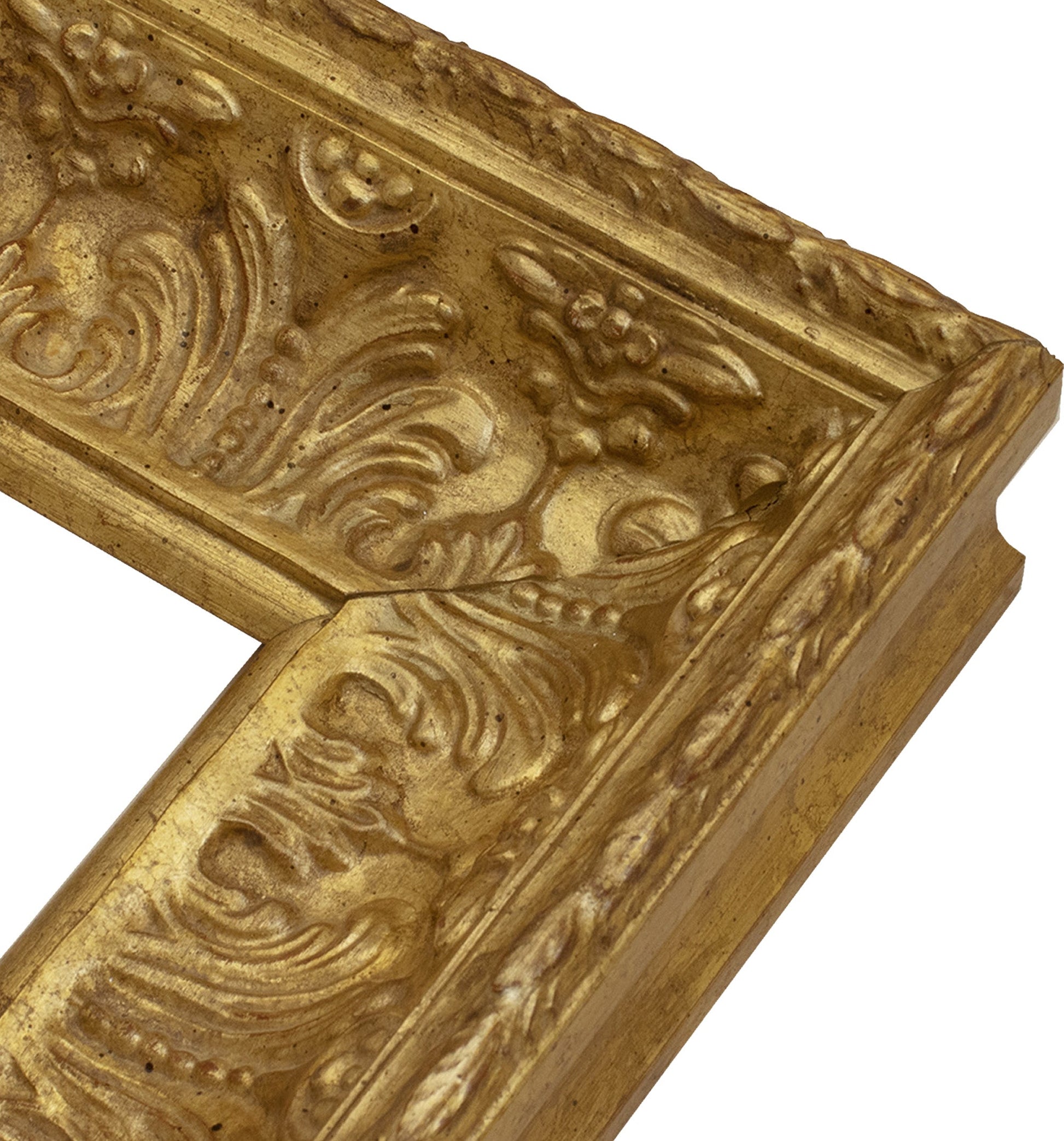 6300.010 cadre en bois à la feuille d'or mesure de profil 90x73 mm Lombarda cornici S.n.c.