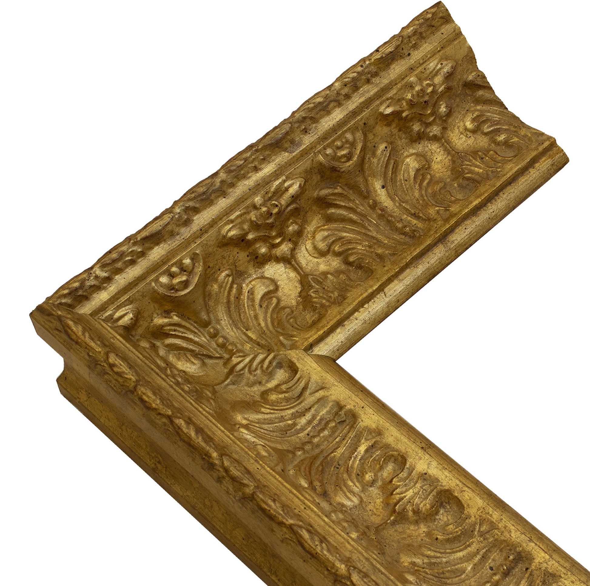 6300.010 cadre en bois à la feuille d'or mesure de profil 90x73 mm Lombarda cornici S.n.c.