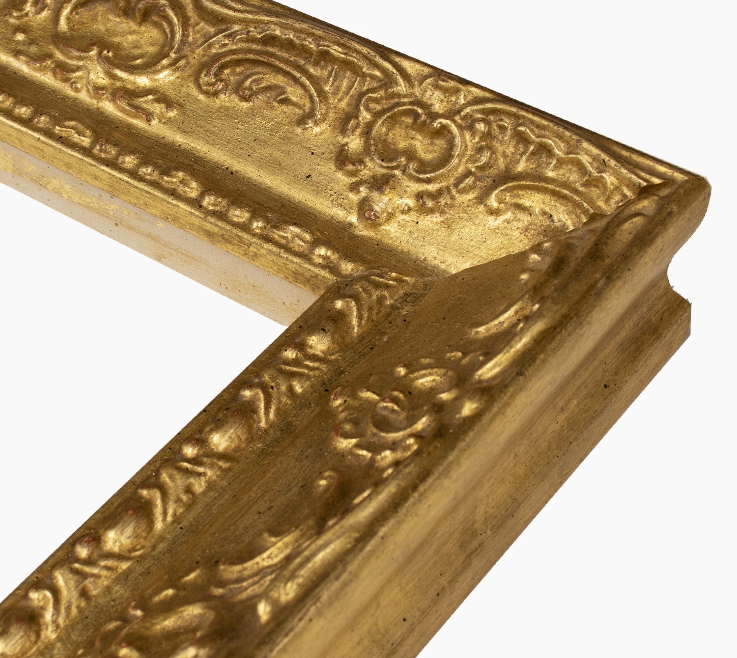631.010 cadre en bois à la feuille d'or mesure de profil 65x55 mm Lombarda cornici S.n.c.