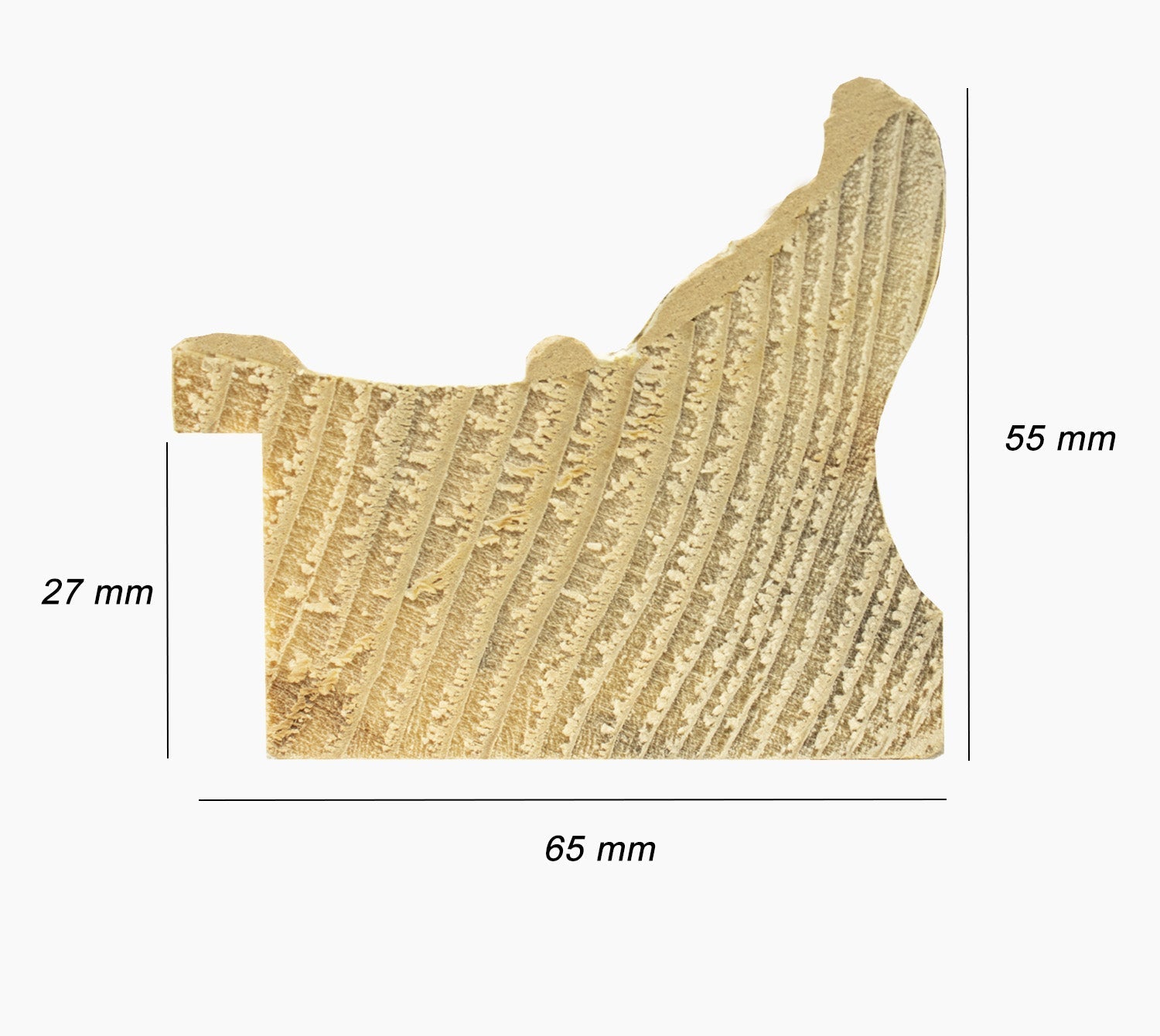 643.601 cadre en bois à la feuille d'or gorge noir mesure de profil 65x55 mm Lombarda cornici S.n.c.